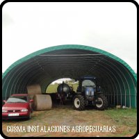 COSMA INSTALACIONES AGROPECUARIAS - Nave tunel COSMA original para almacenaje ganadero